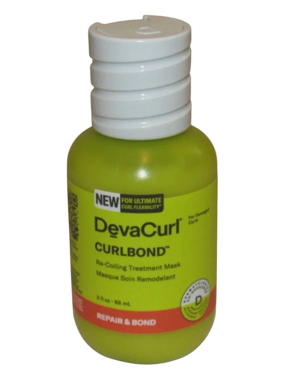 NWT DevaCurl CURLBOND ReCoiling Treatment Mask 3 fl oz / 88 mL